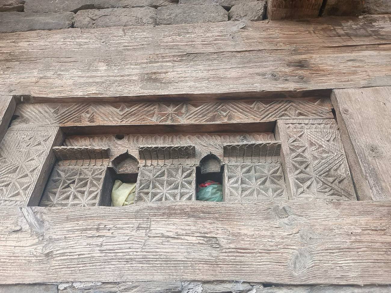 A stone and timber house in the Kullu valley